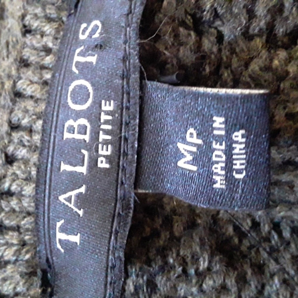 NWT Talbots Mix Stitch Cocoon Open Cardigan MP - Picture 14 of 16